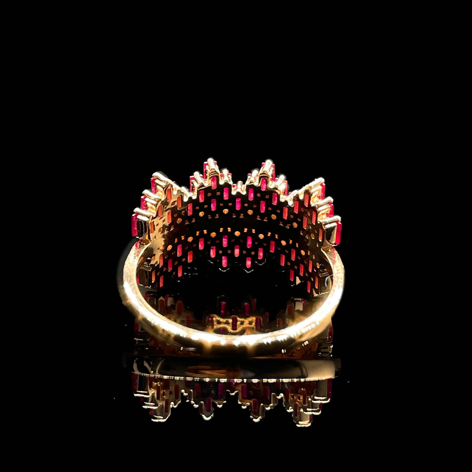 14k Gold 1.57 Ctw Natural Ruby & Diamond Ring - 4