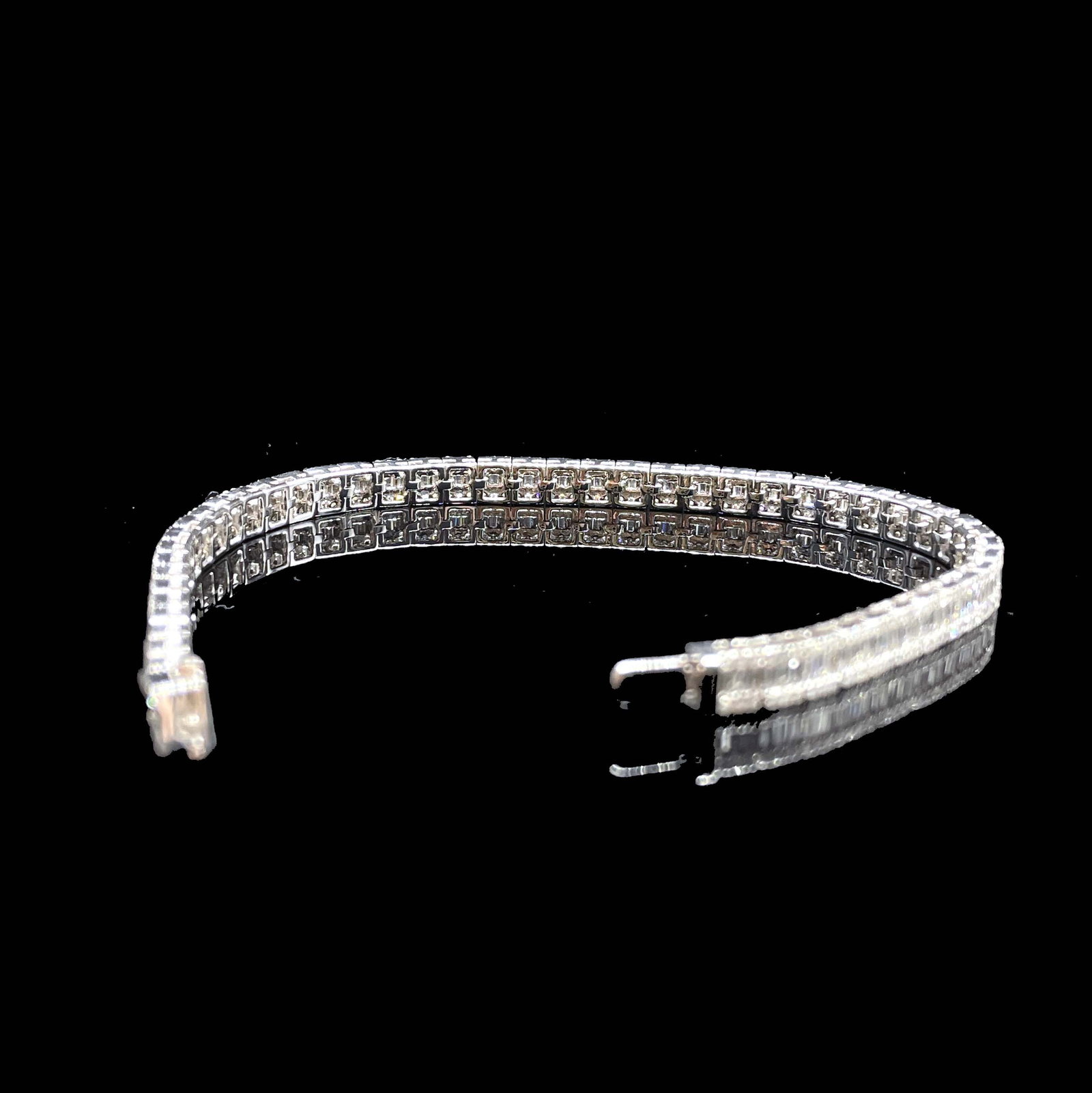 14k Gold 3.67 Ct Natural H Diamond Bracelet - 5