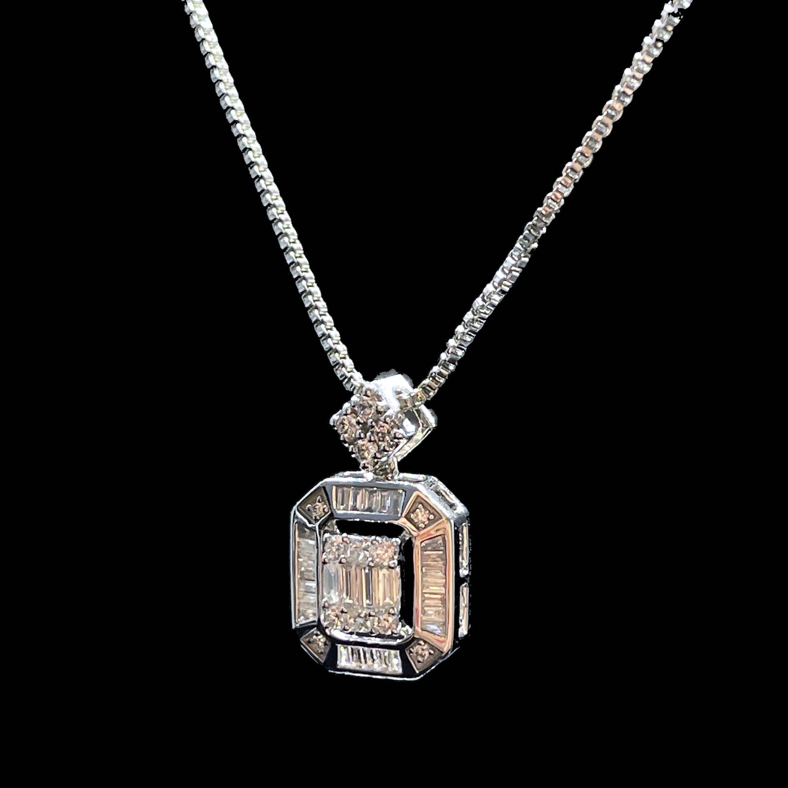 14k Gold 0.46 Ct Natural H Diamond Pendant( Without Chain ) - 2