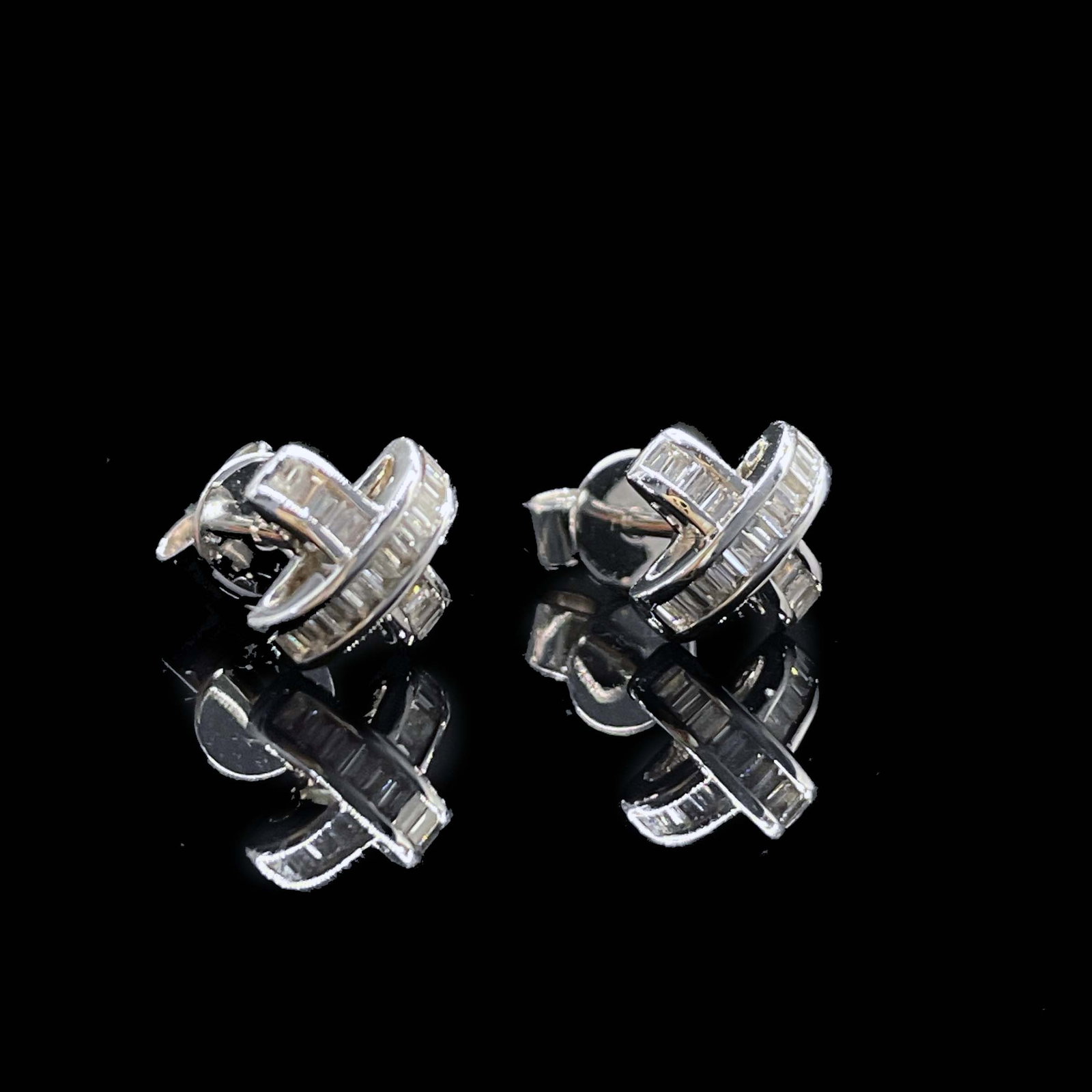 14k Gold 0.22 Ct Natural H Diamond Earrings - 2