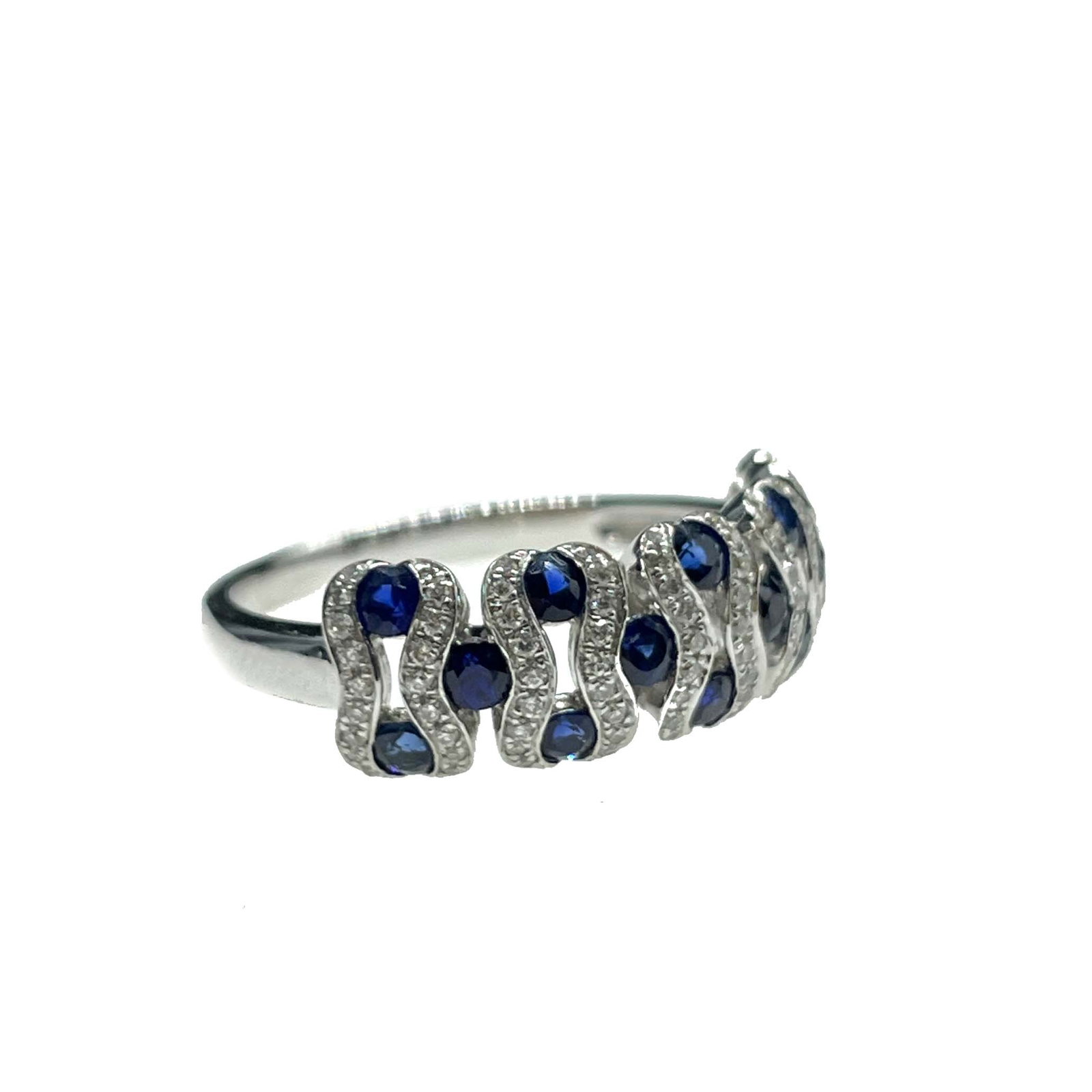 14k Gold 1.12 Ctw Natural Sapphire & Diamond Ring - 2