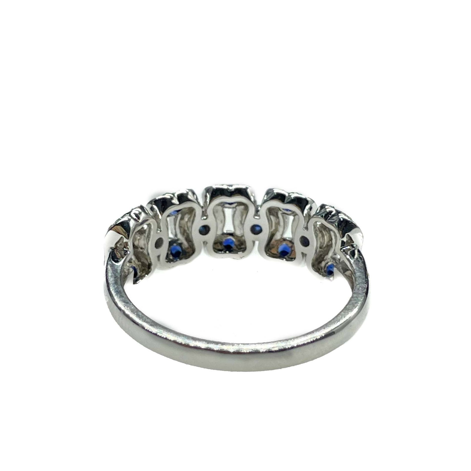 14k Gold 1.12 Ctw Natural Sapphire & Diamond Ring - 4