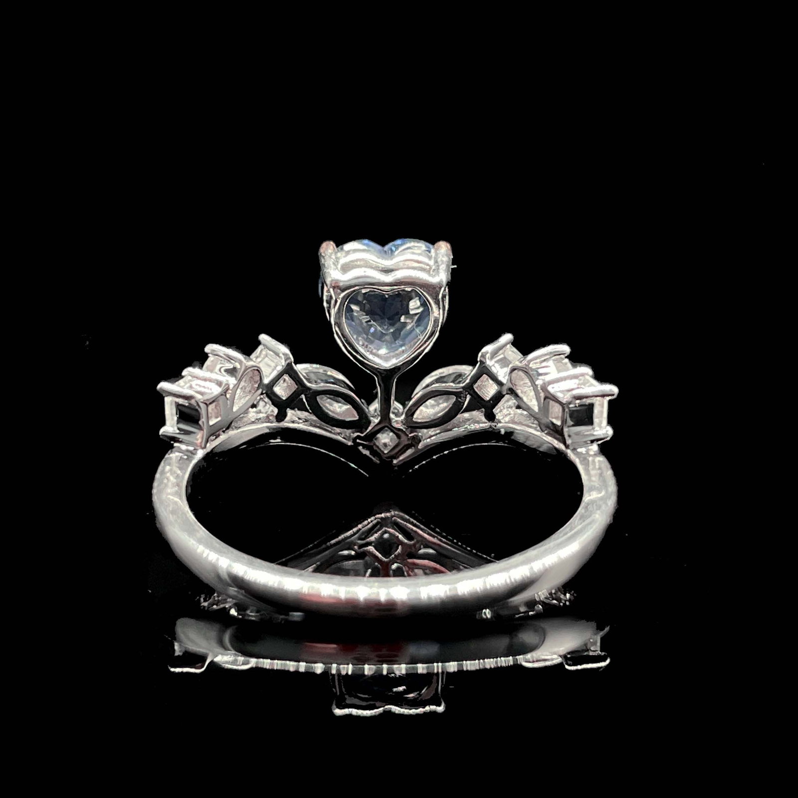 14k Gold 0.97 Ctw Natural Spinel & Diamond Ring - 4