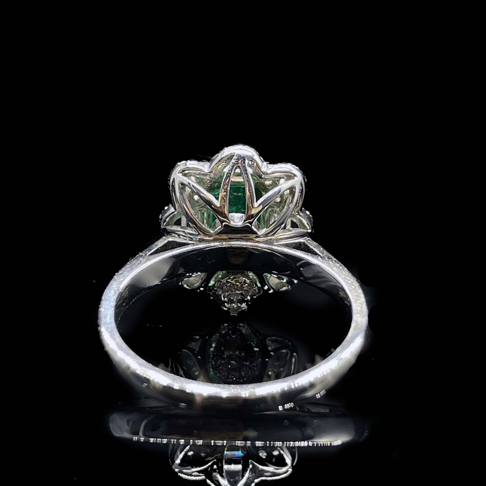 14k Gold 1.43 Ctw Vivid Green Natural Emerald & Diamond Ring/pendant( Without Chain ) - 5
