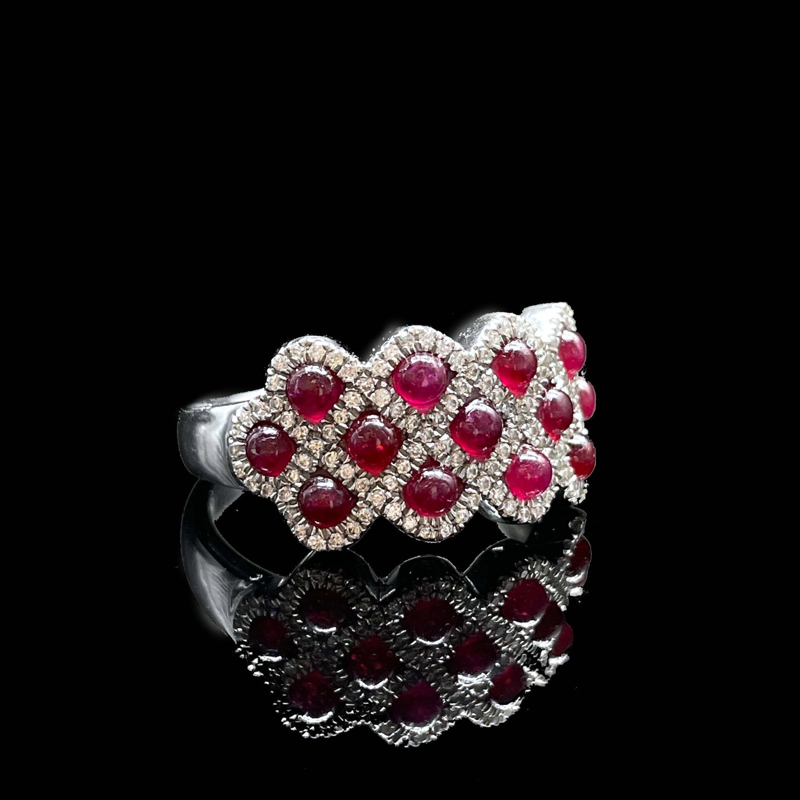 14k Gold 1.82 Ctw Natural Ruby & Diamond Ring - 2