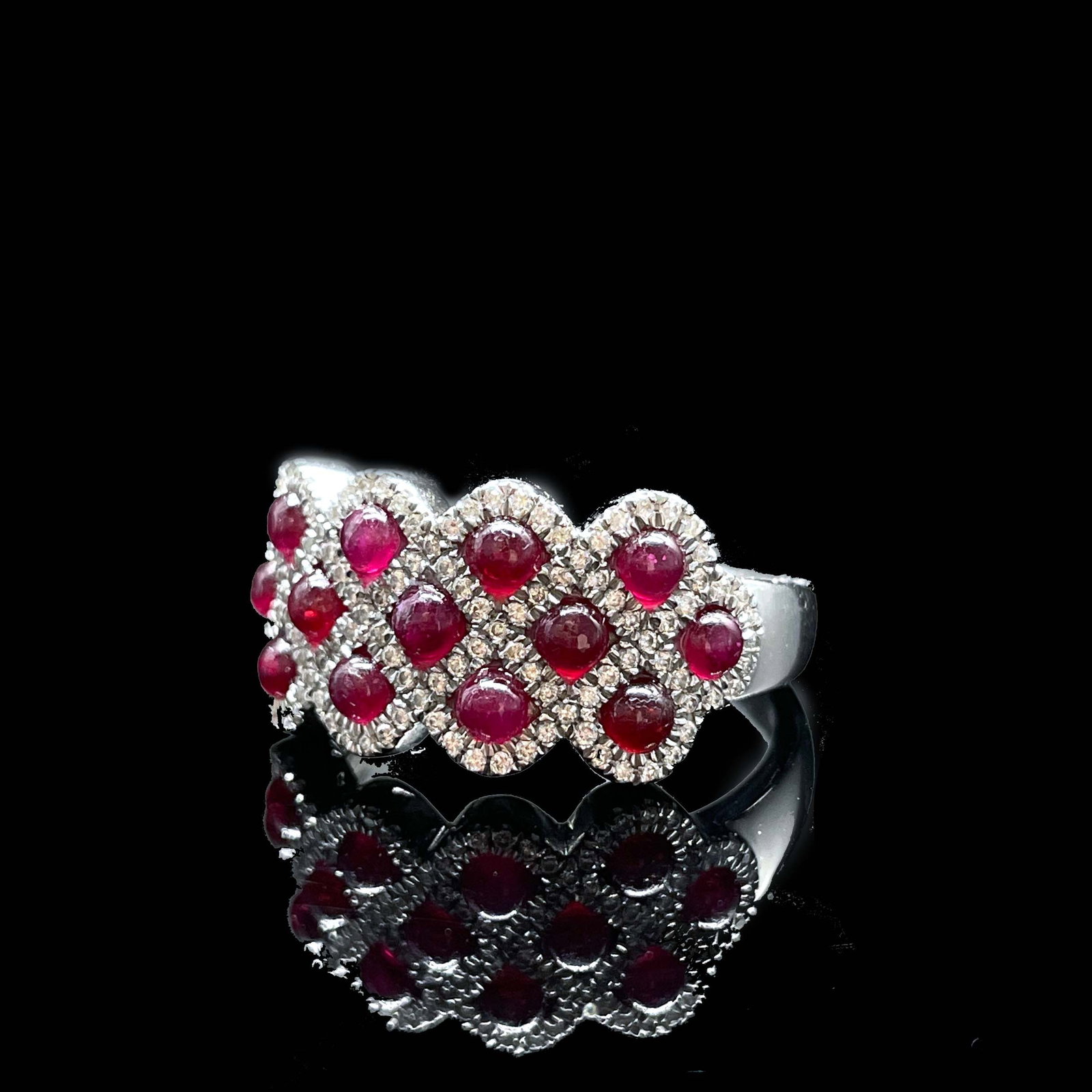 14k Gold 1.82 Ctw Natural Ruby & Diamond Ring - 3