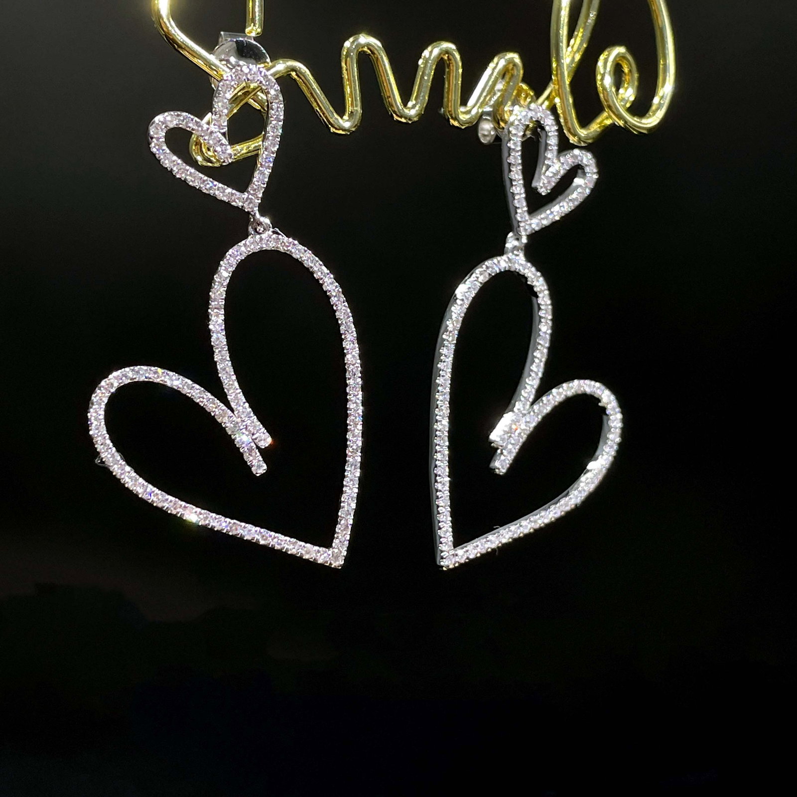 14k Gold 0.78 Ct Natural H Diamond Earrings - 5