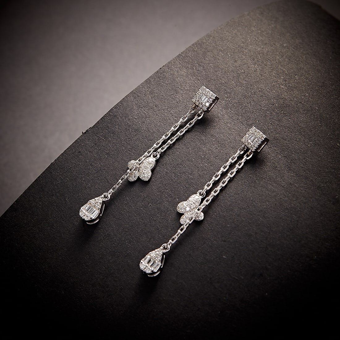 14k Gold 0.36 Ct Natural H Diamond Earrings - 3