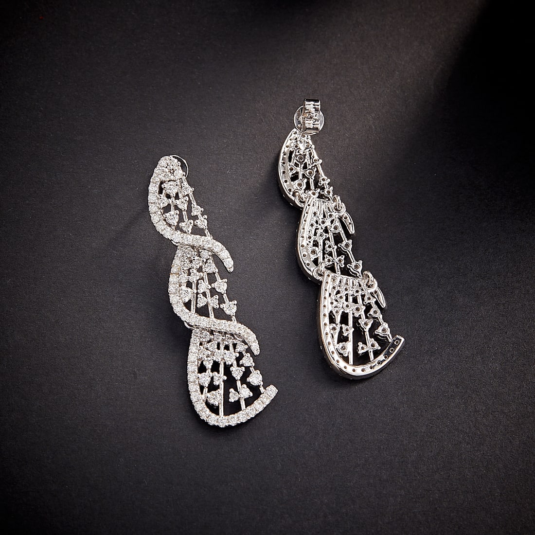 14k Gold 2.02 Ct Natural H Diamond Earrings - 2