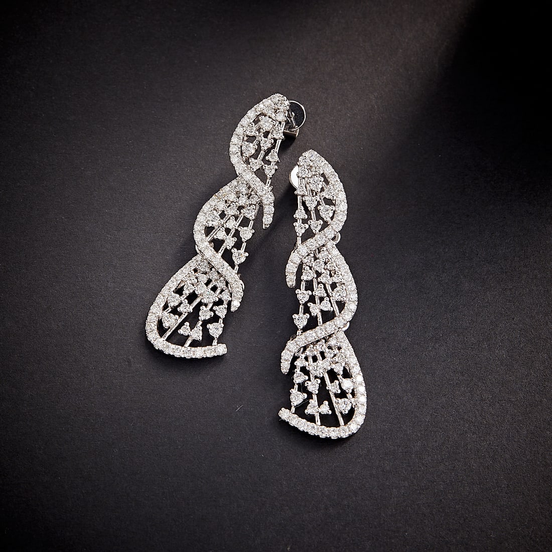 14k Gold 2.02 Ct Natural H Diamond Earrings - 4