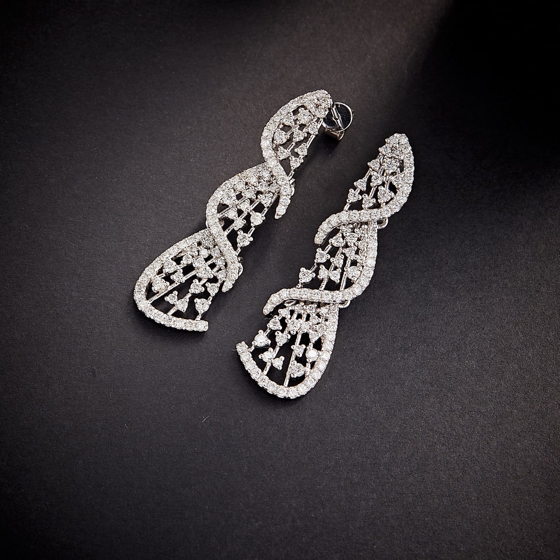 14k Gold 2.02 Ct Natural H Diamond Earrings - 5