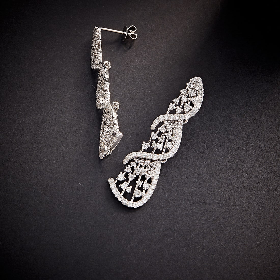 14k Gold 2.02 Ct Natural H Diamond Earrings - 6