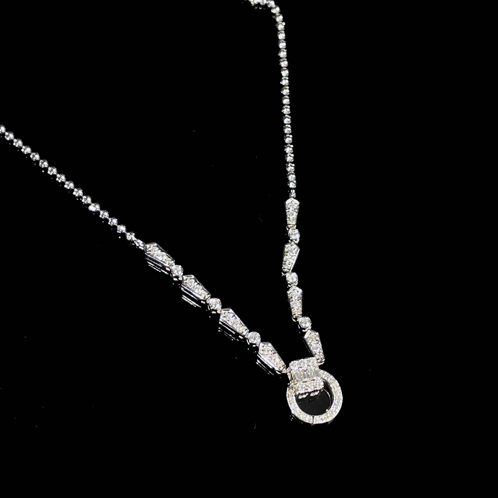 14k Gold 0.5 Ct Natural H Diamond Necklace - 3