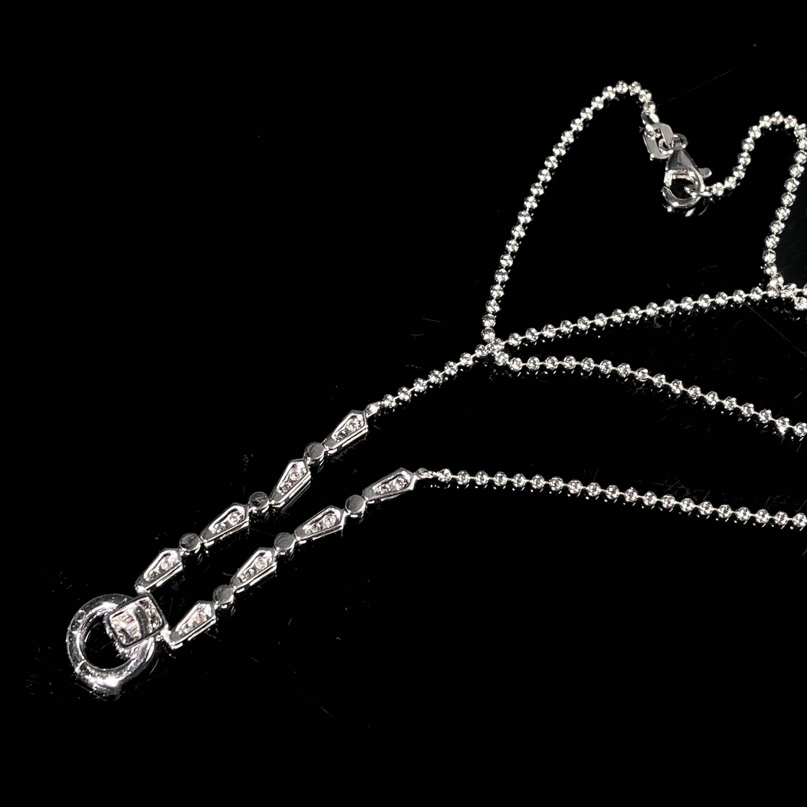 14k Gold 0.5 Ct Natural H Diamond Necklace - 4