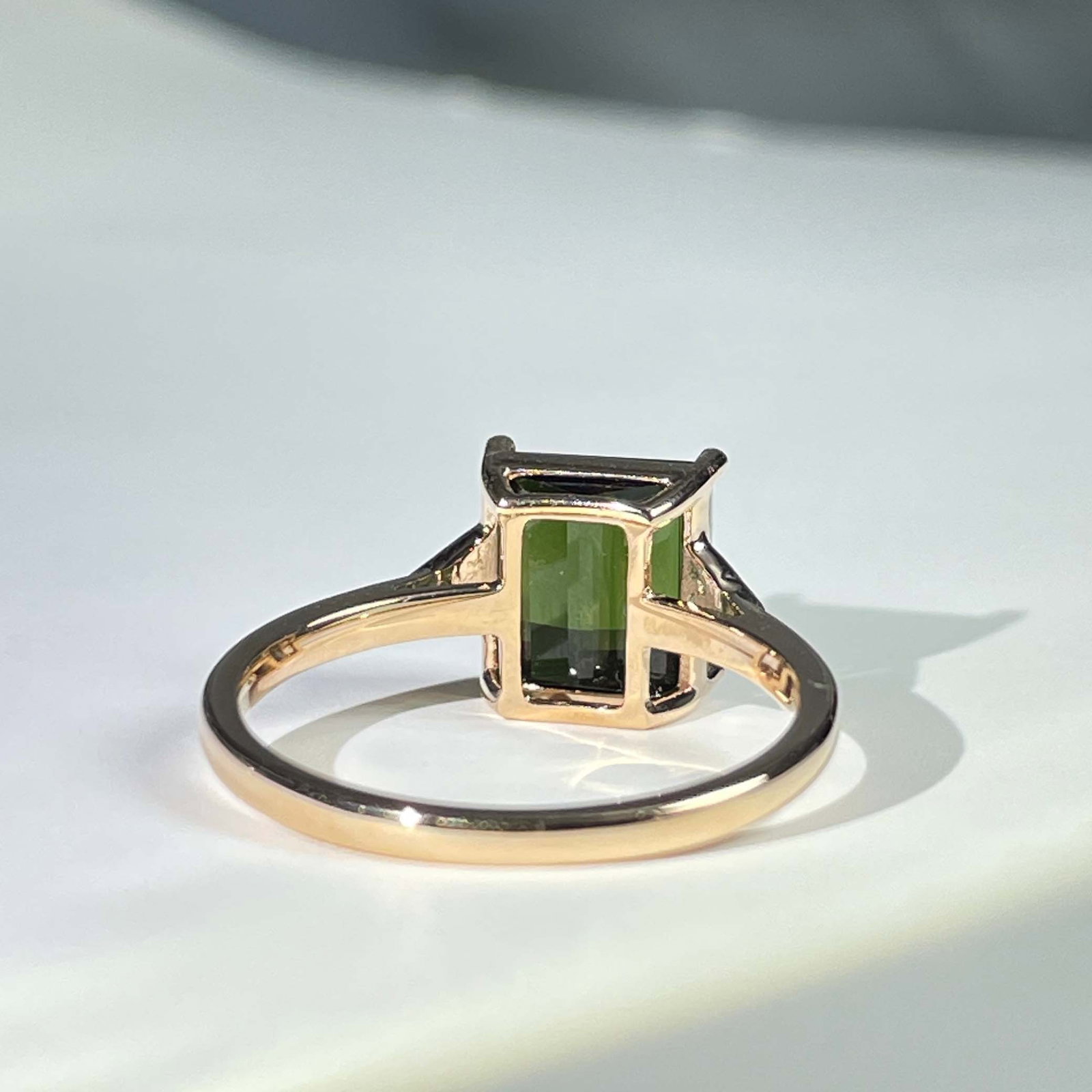 14k Gold 3.03 Ctw Natural Tourmaline & Diamond Ring - 4