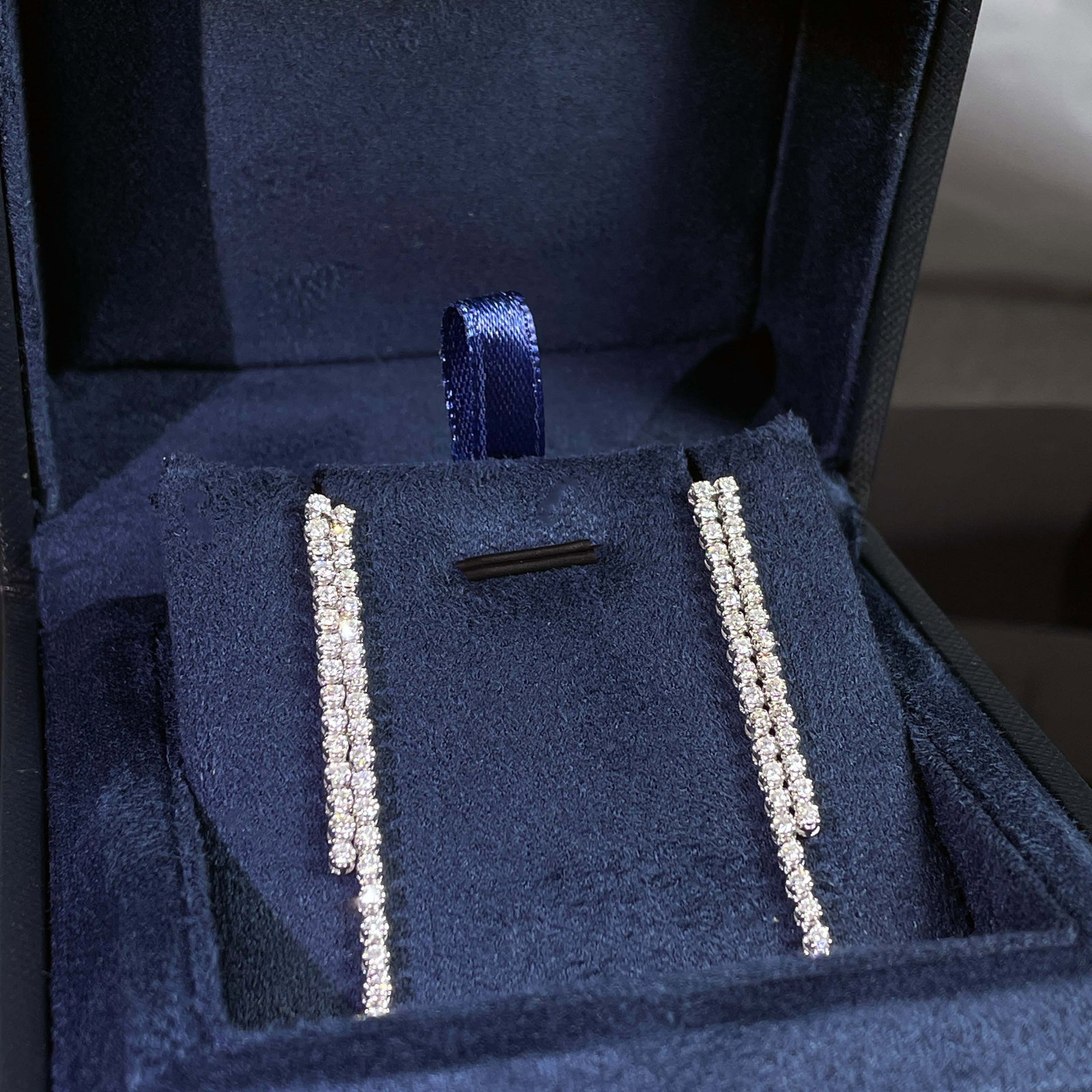 14k Gold 1.12 Ct Natural H Diamond Earrings - 4