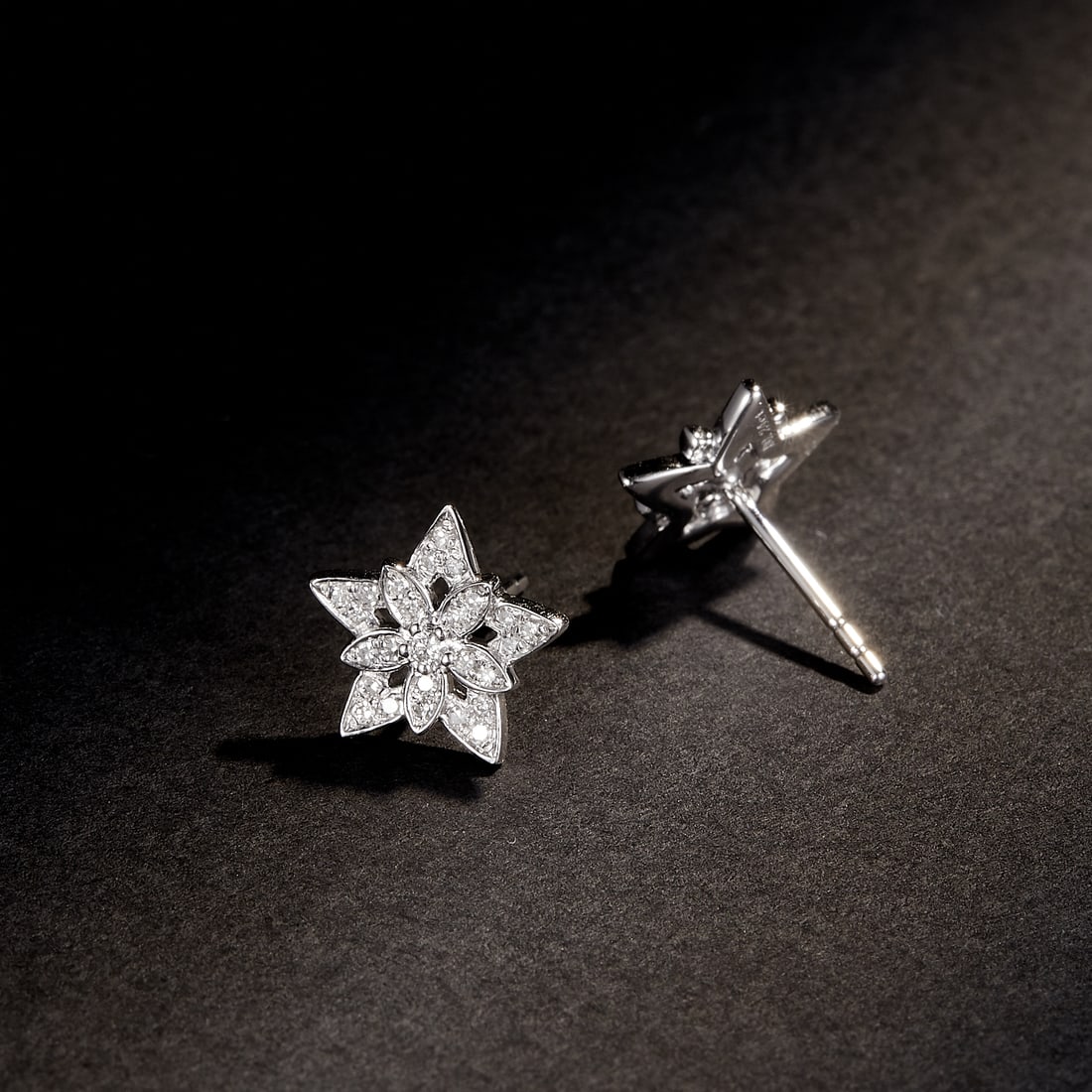 14k Gold 0.25 Ct Natural H Diamond Earrings - 3