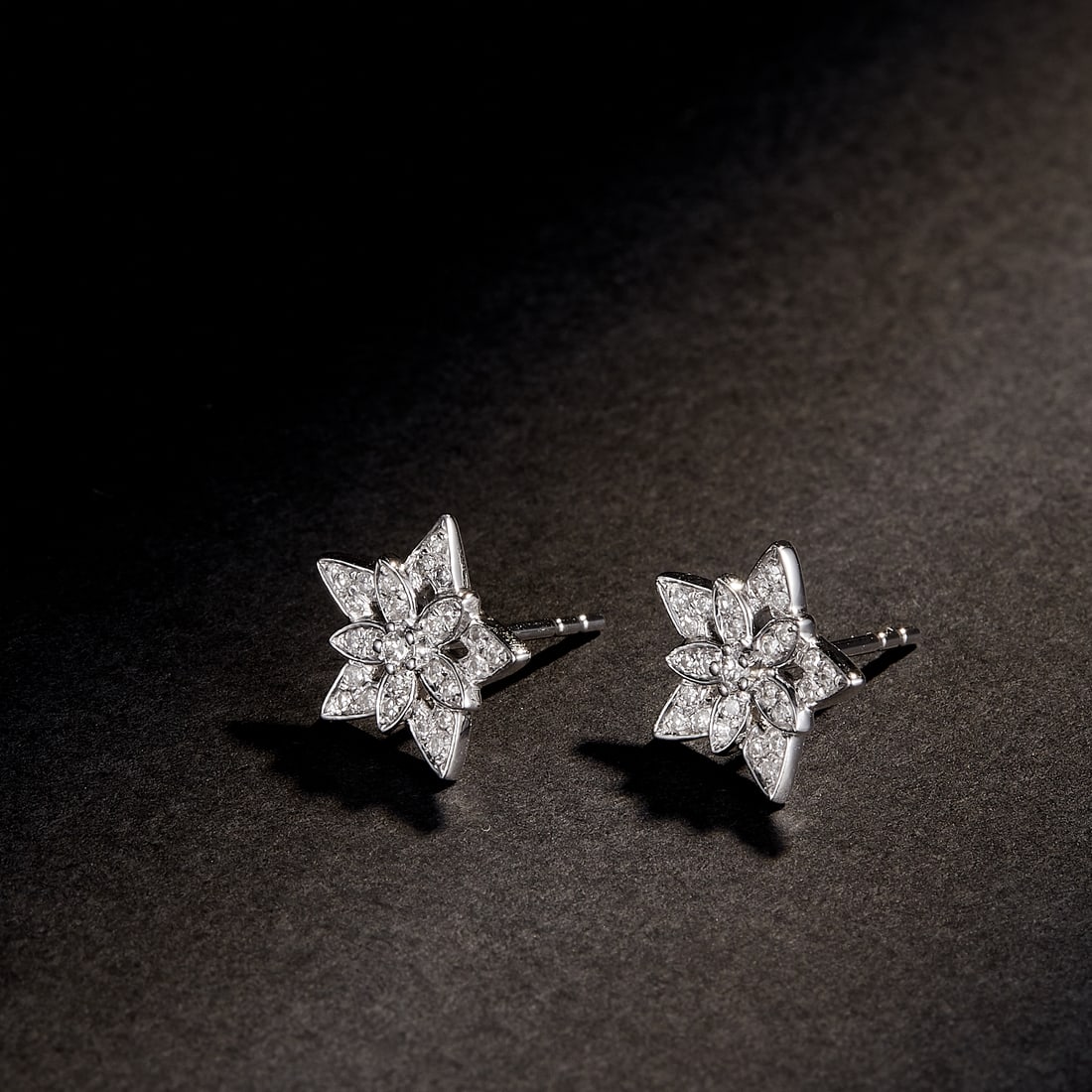 14k Gold 0.25 Ct Natural H Diamond Earrings - 4