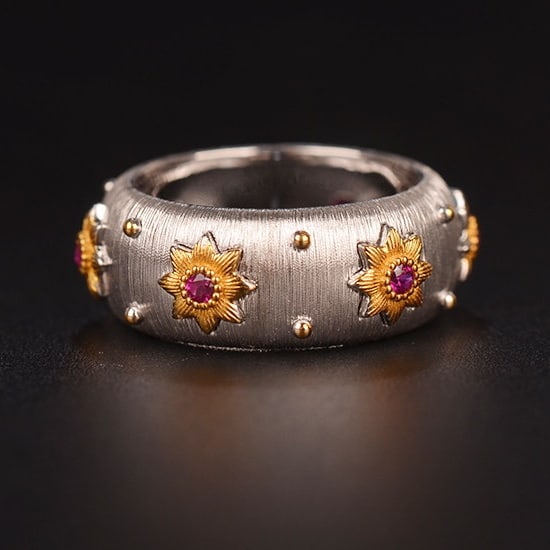 14k Gold 0.27 Ct Natural Ruby Ring: Ref:231171078 // gold content:14k gold // ring size:7. 25us // // main gemstone:ruby // shape:round // carat weight:0. 27ct // color:red // treatment:natural // cut grade:g // Low Estimate: 2600