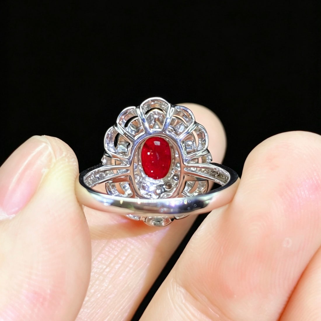 14k Gold 1.23 Ctw Natural Ruby & Ruby Ring - 4