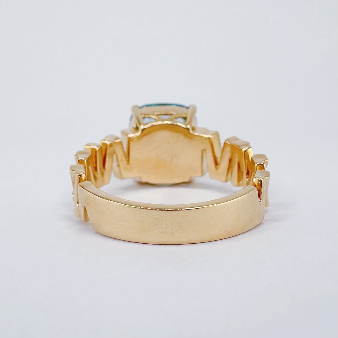 14k Gold 4.08 Ctw Natural Aquamarine & Diamond Ring - 2