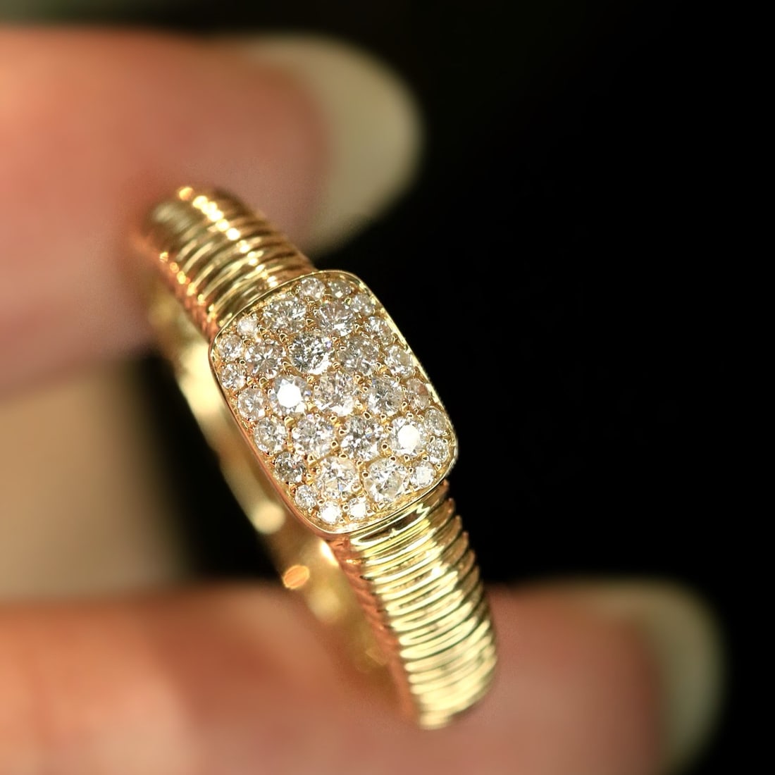 14k Gold 0.28 Ct Natural H Diamond Ring - 3