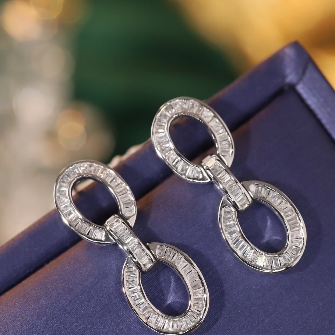 14k Gold 0.7 Ct Natural H Diamond Earrings - 2