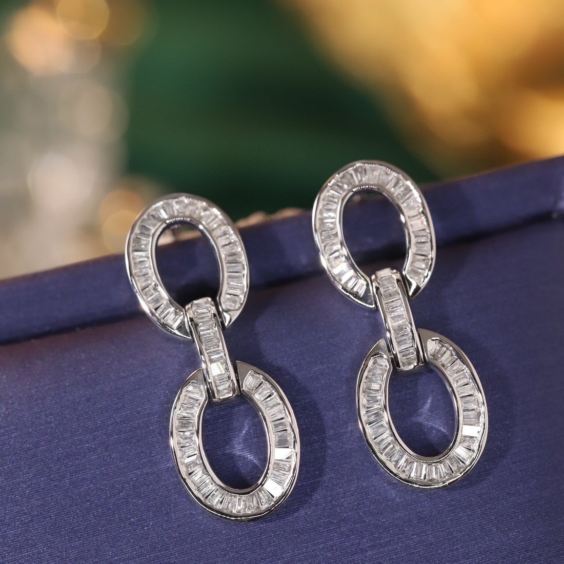 14k Gold 0.7 Ct Natural H Diamond Earrings - 3