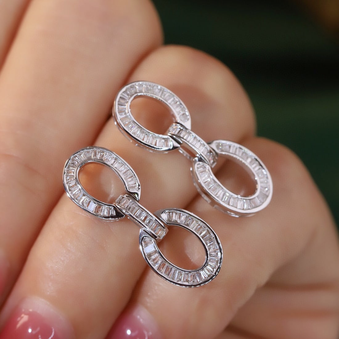 14k Gold 0.7 Ct Natural H Diamond Earrings - 5