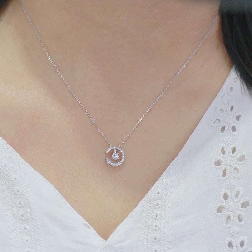 14k Gold 0.18 Ctw Natural H Diamond Pendant( Without Chain ) - 3