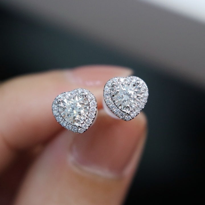 14k Gold 0.3 Ct Natural H Diamond Earrings - 3