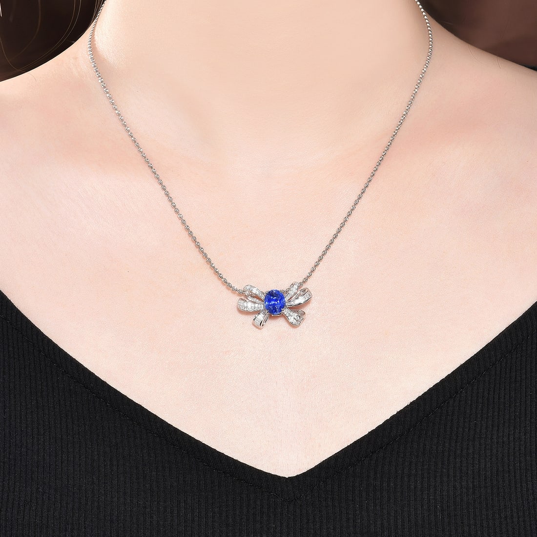 14k Gold 3.01 Ctw Natural Sapphire & Diamond Ring/pendant( Without Chain ) - 8
