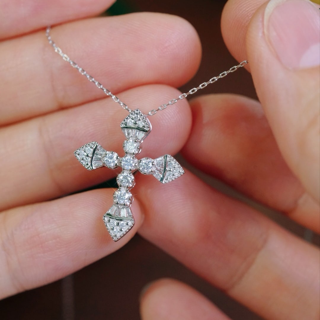 14k Gold 0.40 Ct Natural H Diamond Pendant( Without Chain ) - 2