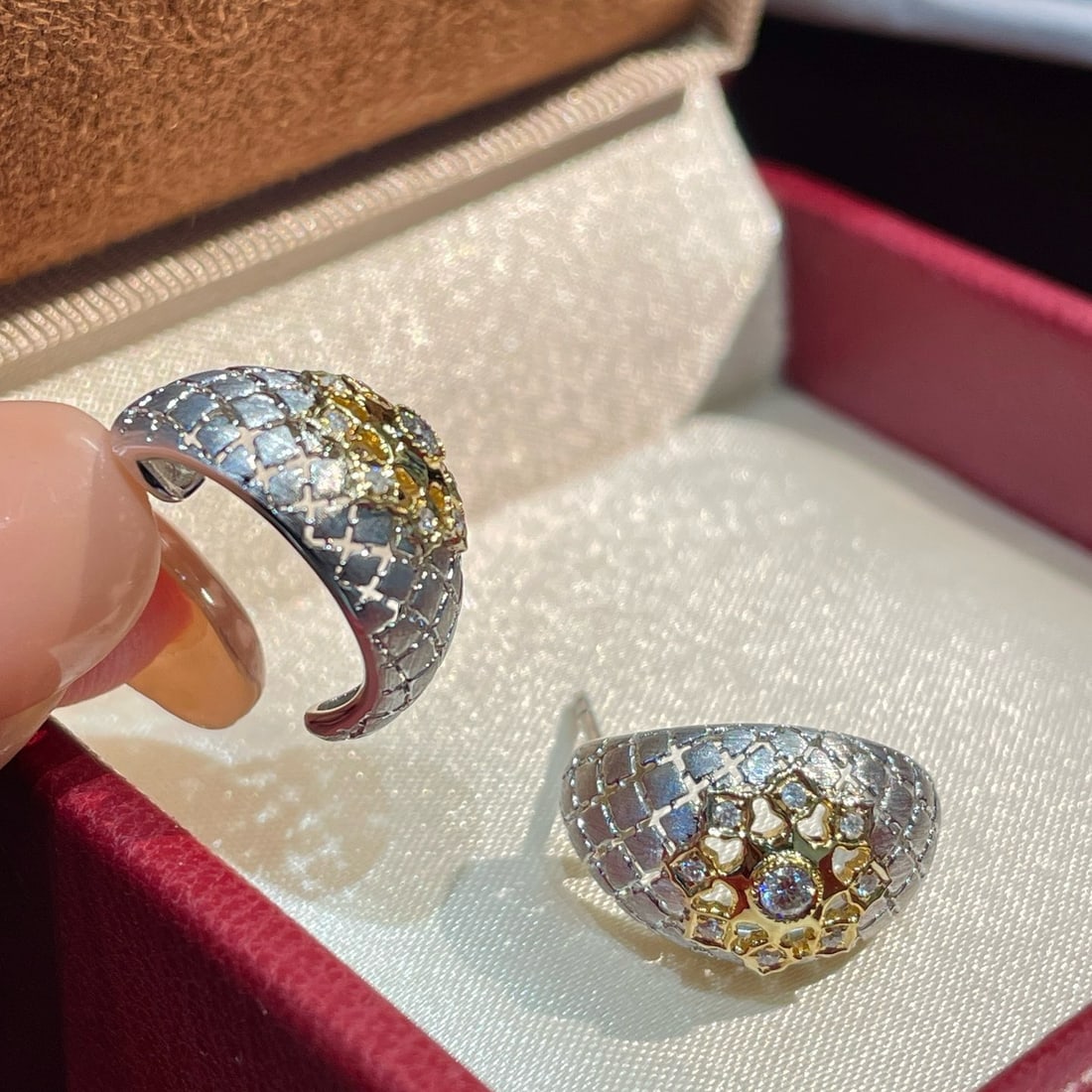 14k Gold 0.17 Ct Natural H Diamond Earrings - 3