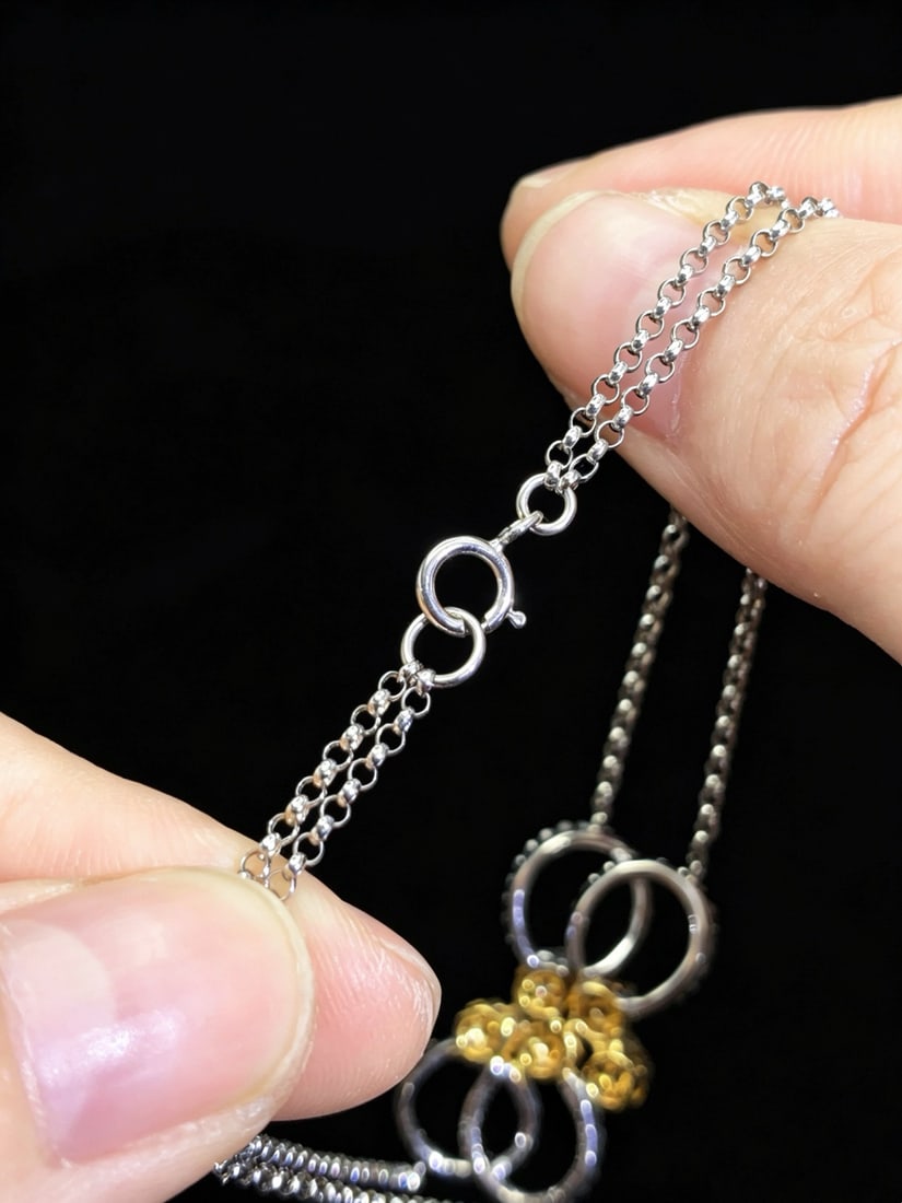 14k Gold 0.84 Ct Natural H Diamond Bracelet - 3