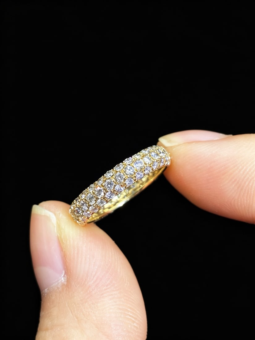 14k Gold 1.26 Ct Natural H Diamond Ring - 2