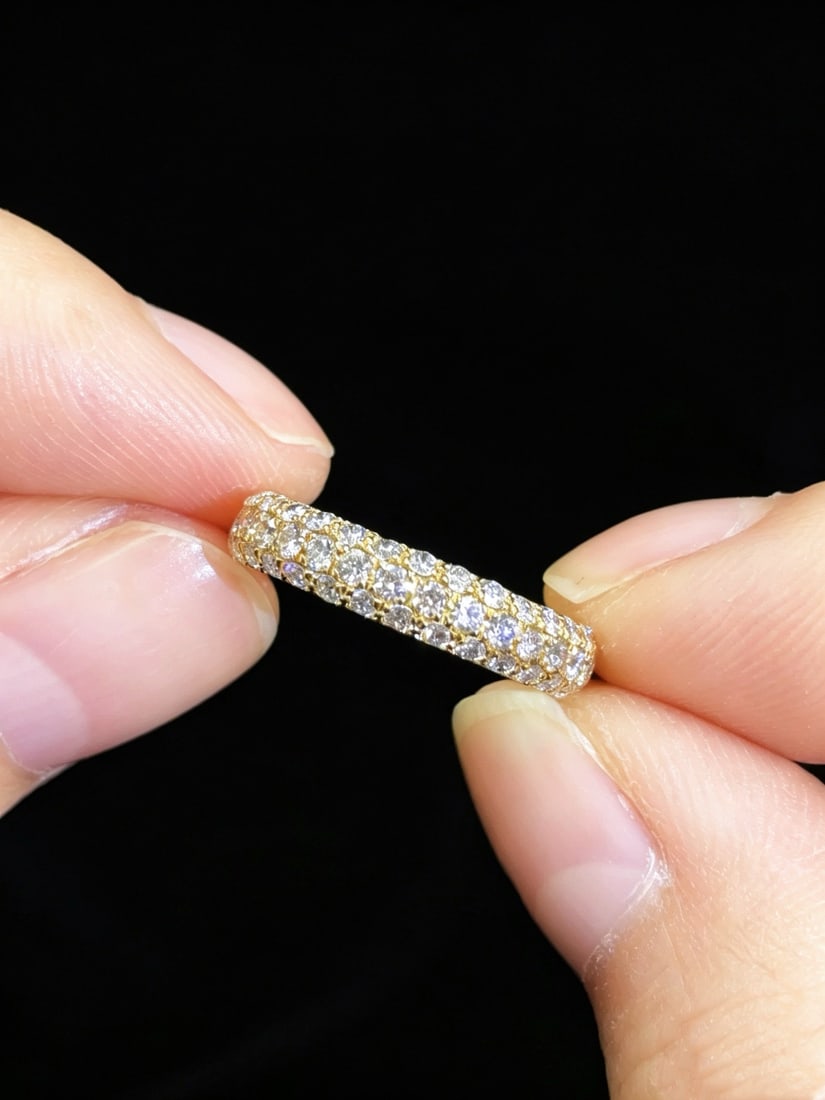 14k Gold 1.26 Ct Natural H Diamond Ring - 3