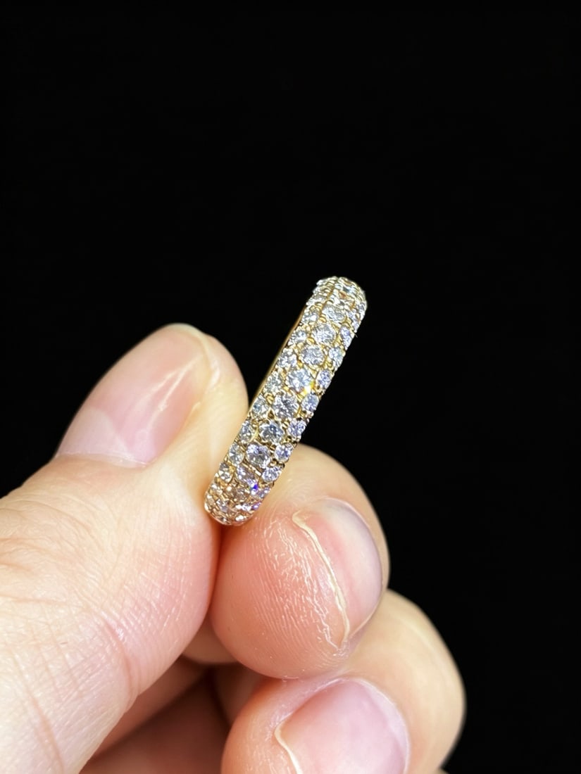 14k Gold 1.26 Ct Natural H Diamond Ring - 4