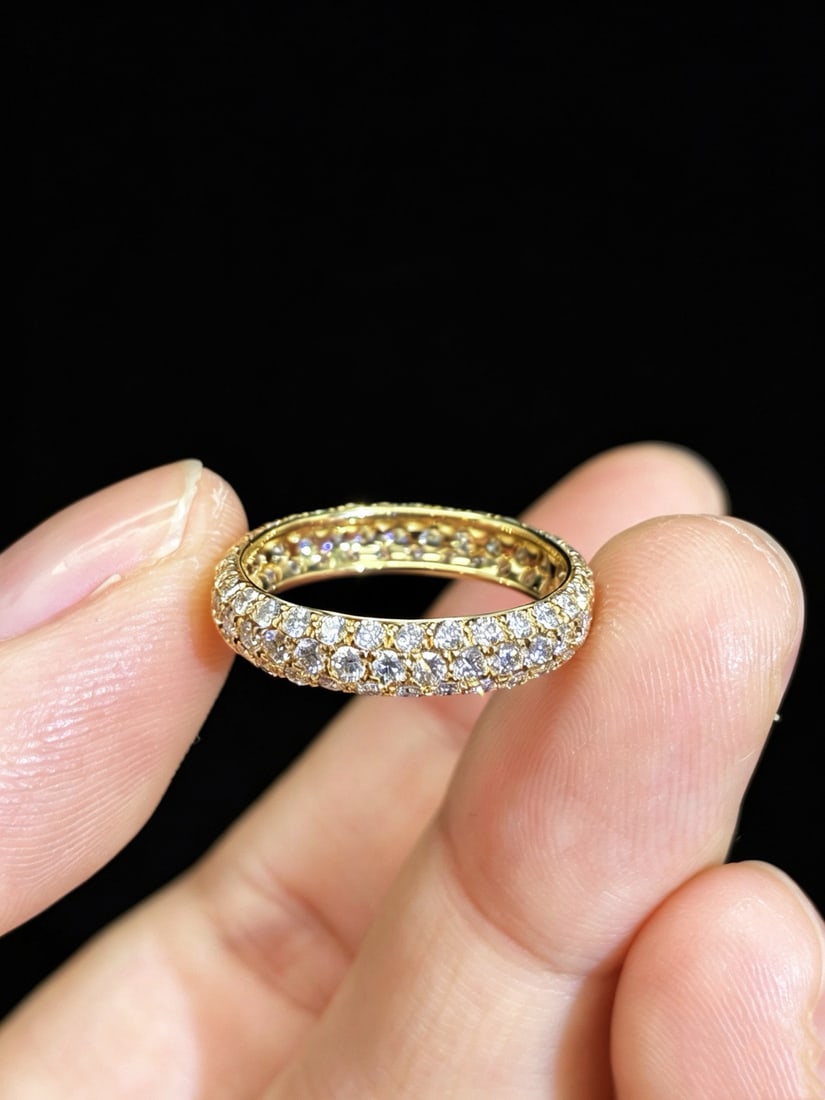 14k Gold 1.26 Ct Natural H Diamond Ring - 5