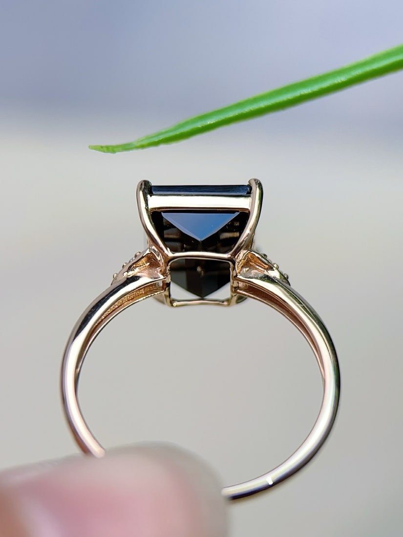 14k Gold 4.08 Ctw Natural Tourmaline & Diamond Ring - 3