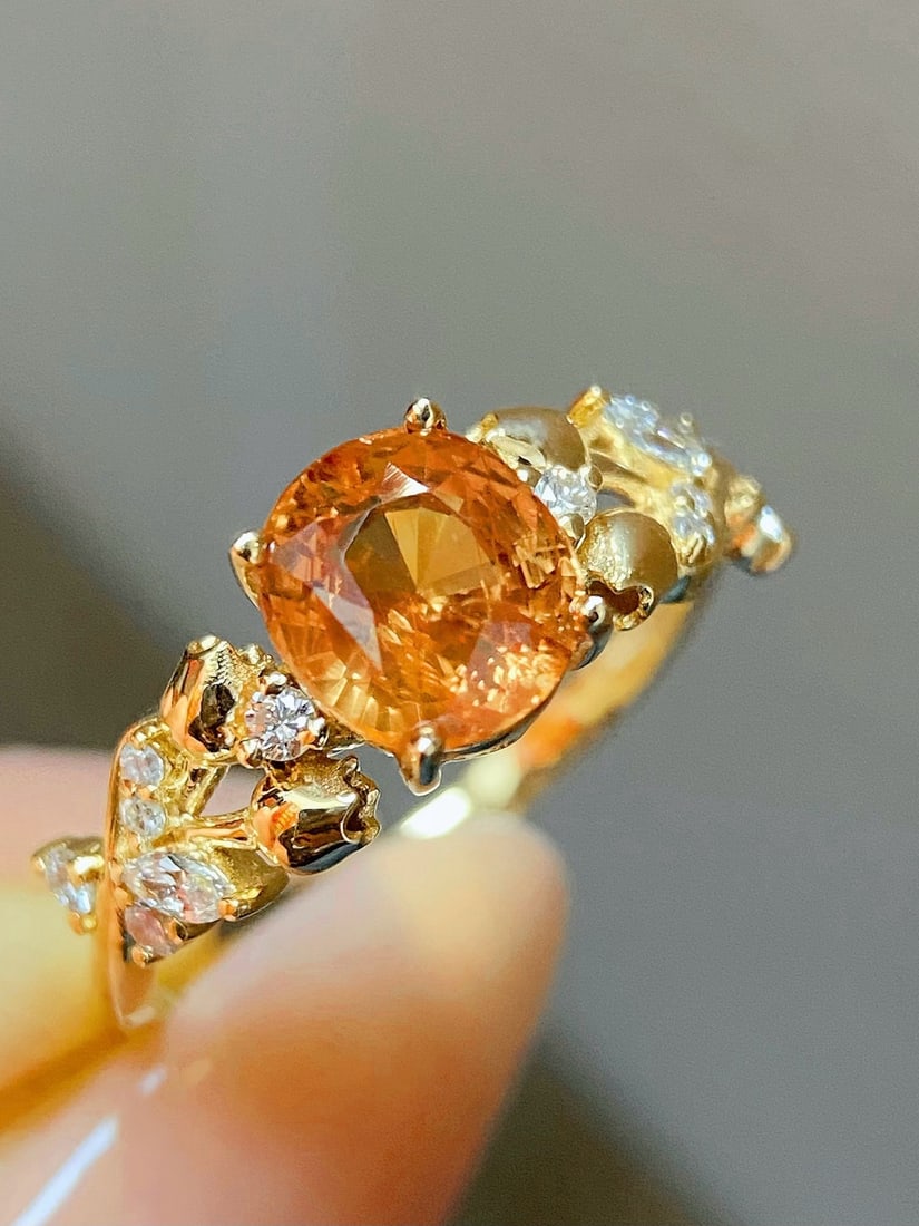 14k Gold 1.87 Ctw Natural Sapphire & Diamond Ring - 2
