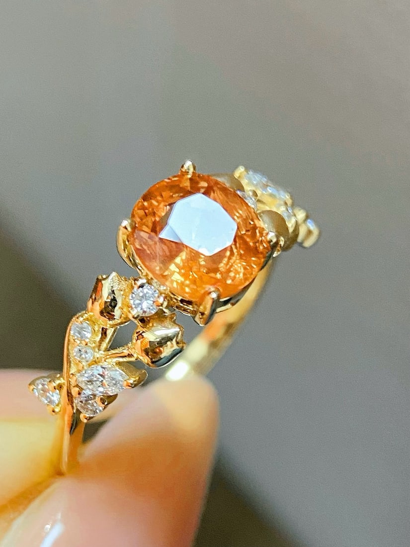 14k Gold 1.87 Ctw Natural Sapphire & Diamond Ring - 4