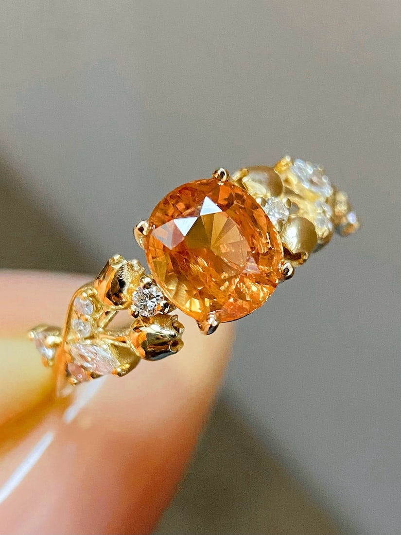 14k Gold 1.87 Ctw Natural Sapphire & Diamond Ring - 5