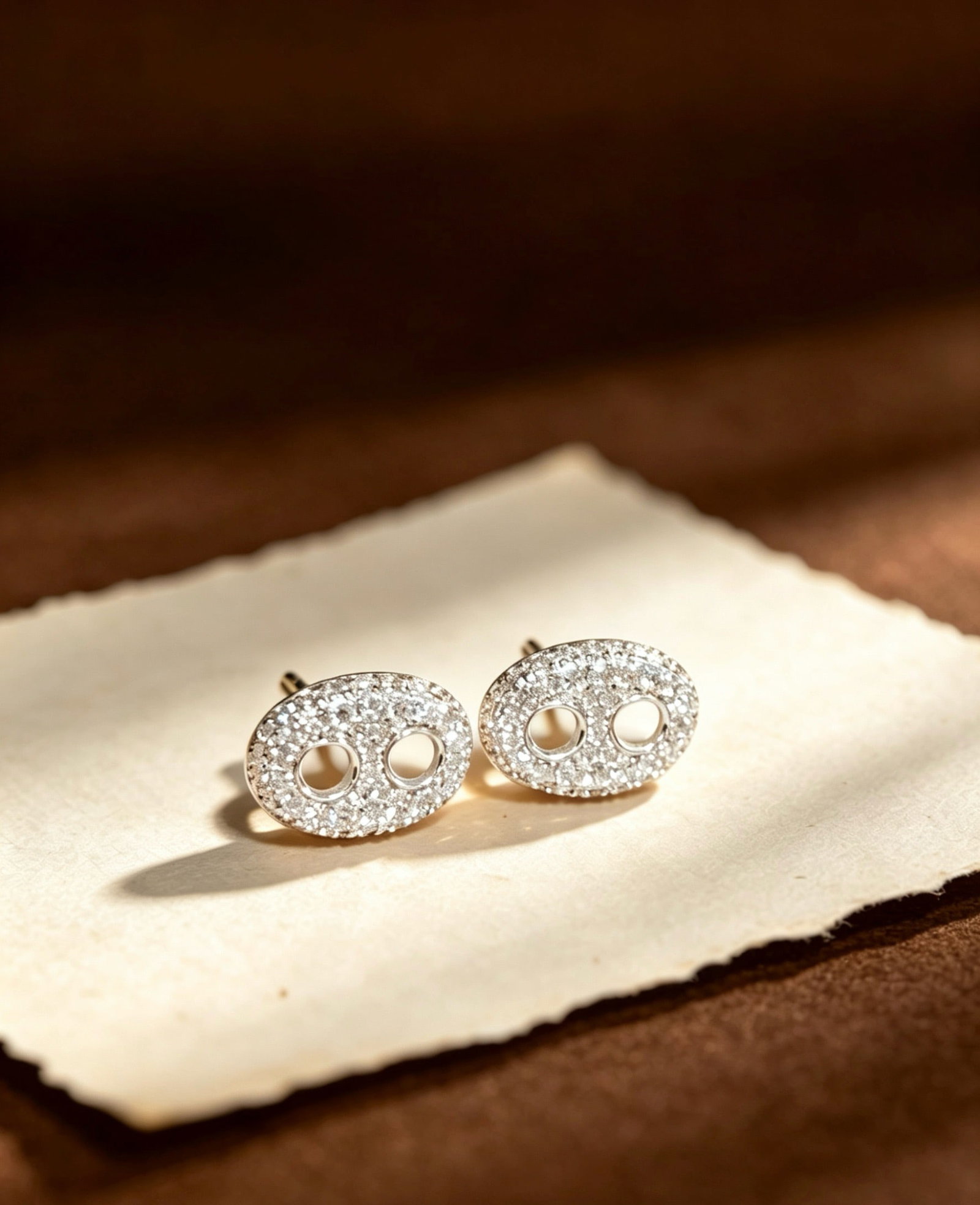 14k Gold 0.5 Ct Natural H Diamond Earrings - 4