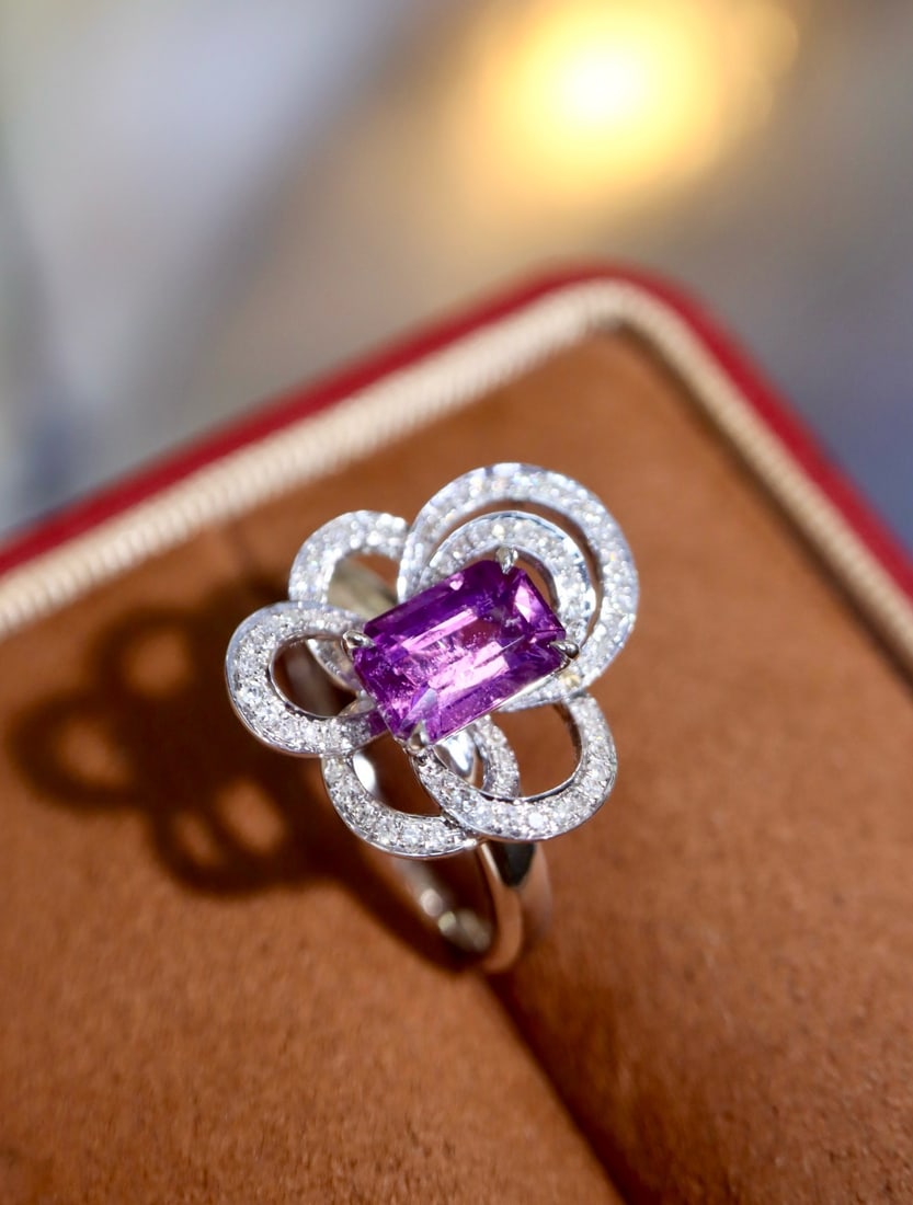 14k Gold 2.02 Ctw Natural Sapphire & Diamond Ring - 2