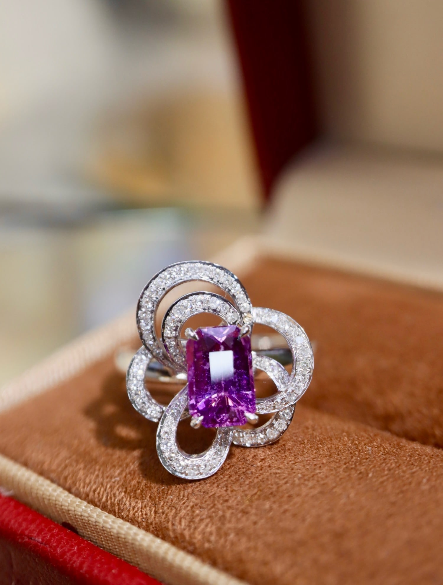 14k Gold 2.02 Ctw Natural Sapphire & Diamond Ring - 3