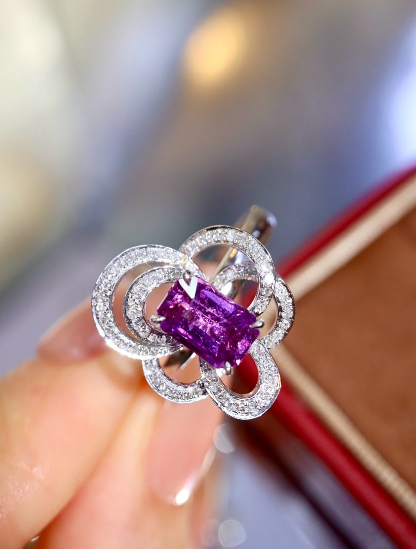 14k Gold 2.02 Ctw Natural Sapphire & Diamond Ring - 6
