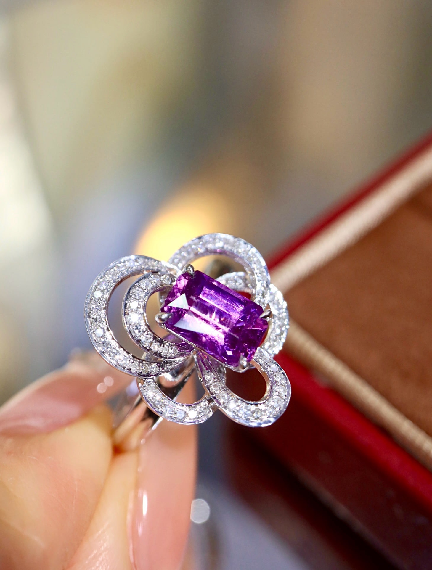 14k Gold 2.02 Ctw Natural Sapphire & Diamond Ring - 7