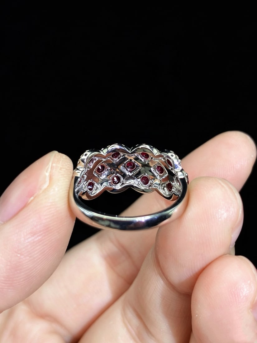 14k Gold 1.72 Ctw Natural Ruby & Diamond Ring - 5