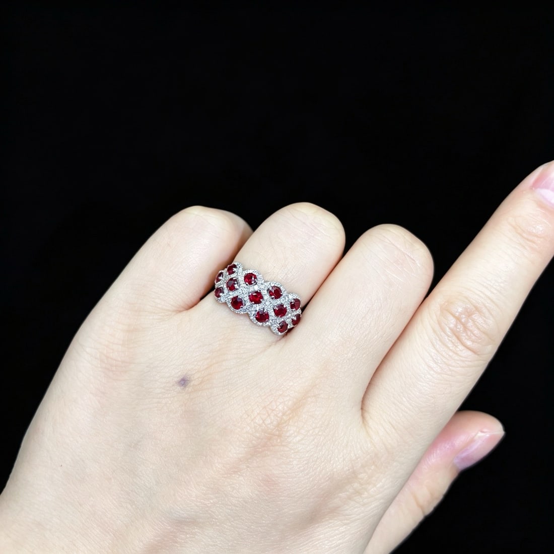 14k Gold 1.72 Ctw Natural Ruby & Diamond Ring - 6